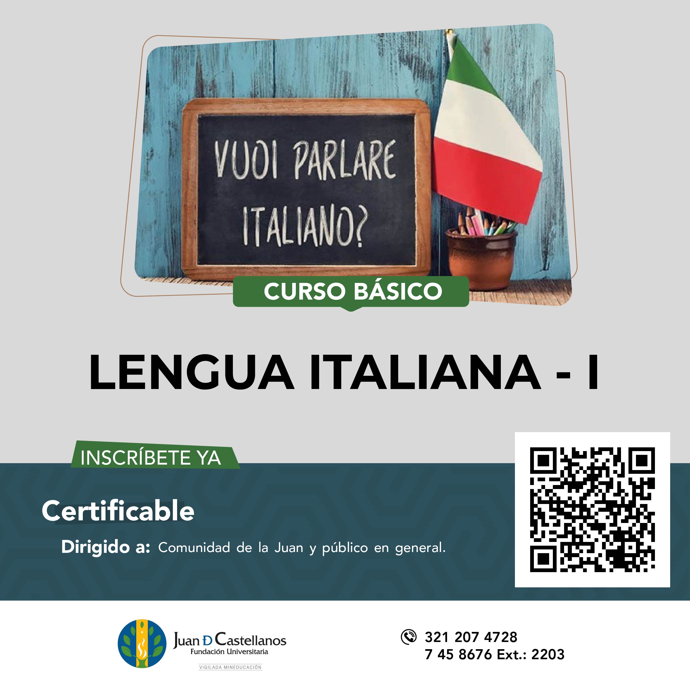 Curso básico de lengua Italiana-I
