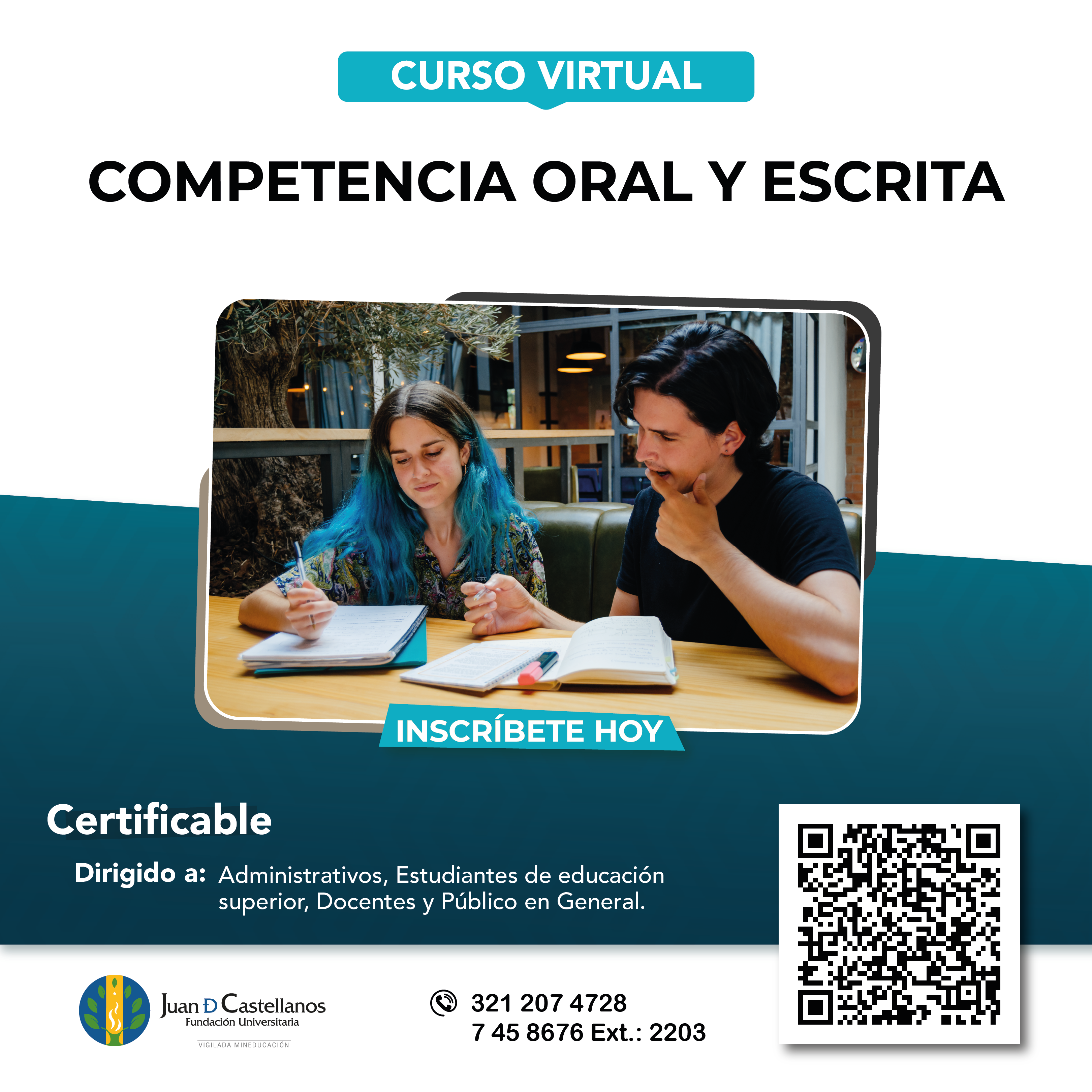 ¡Inscríbete al curso virtual en Competencia Oral y Escrita!