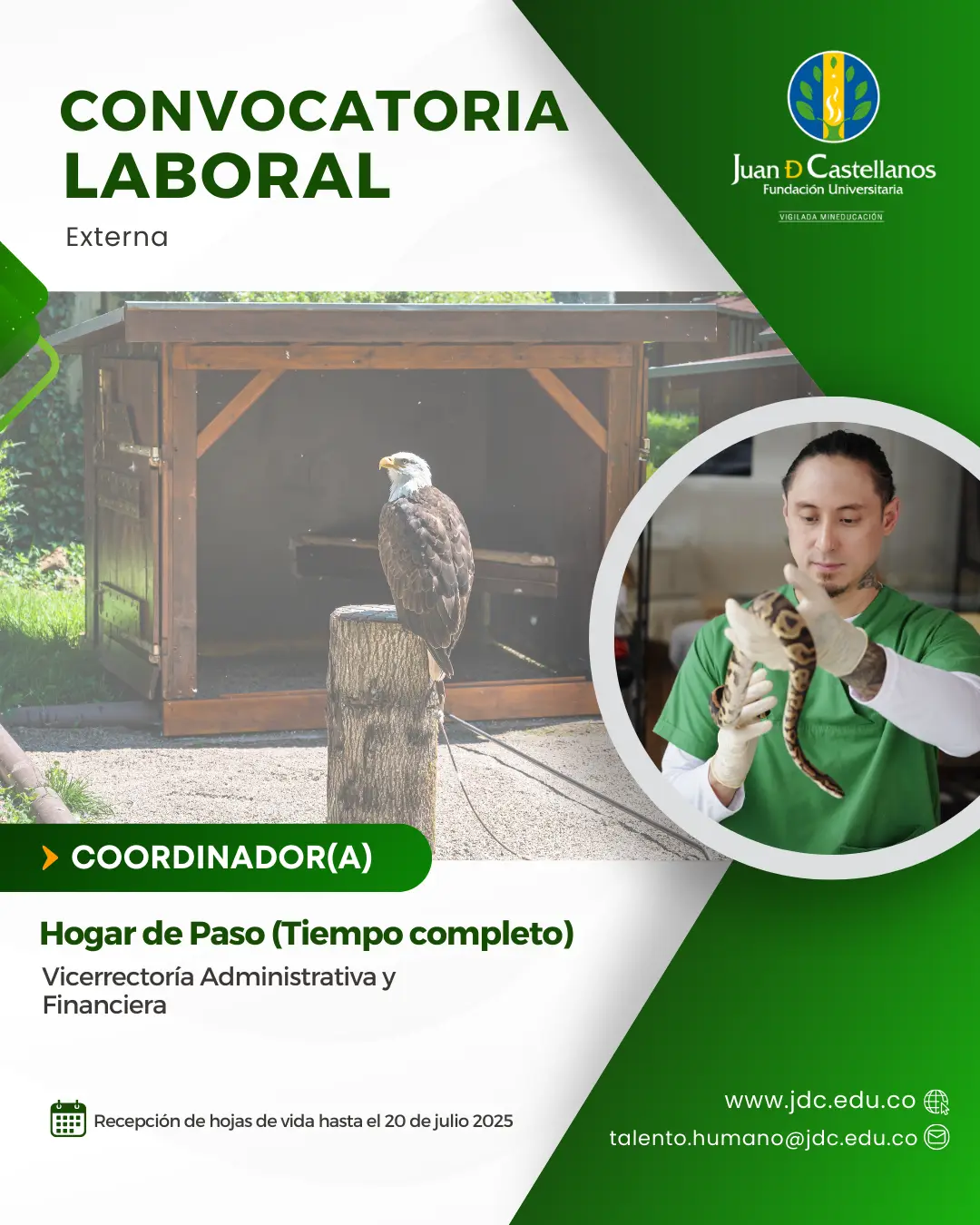 Coordinador(a) Hogar de paso - Tiempo completo