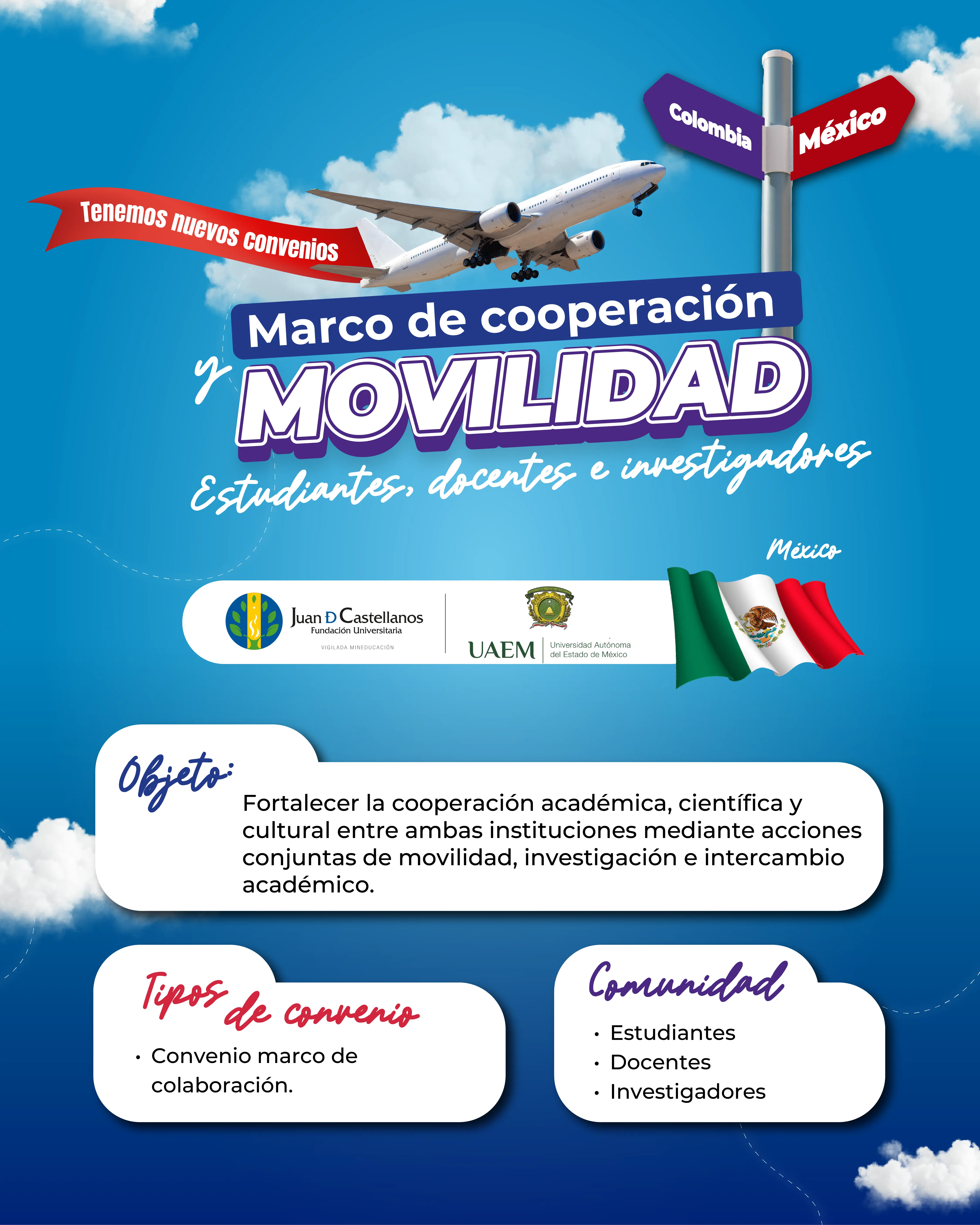 La Juan de Castellanos fortalece su proyección internacional con nuevas alianzas académicas en México y España