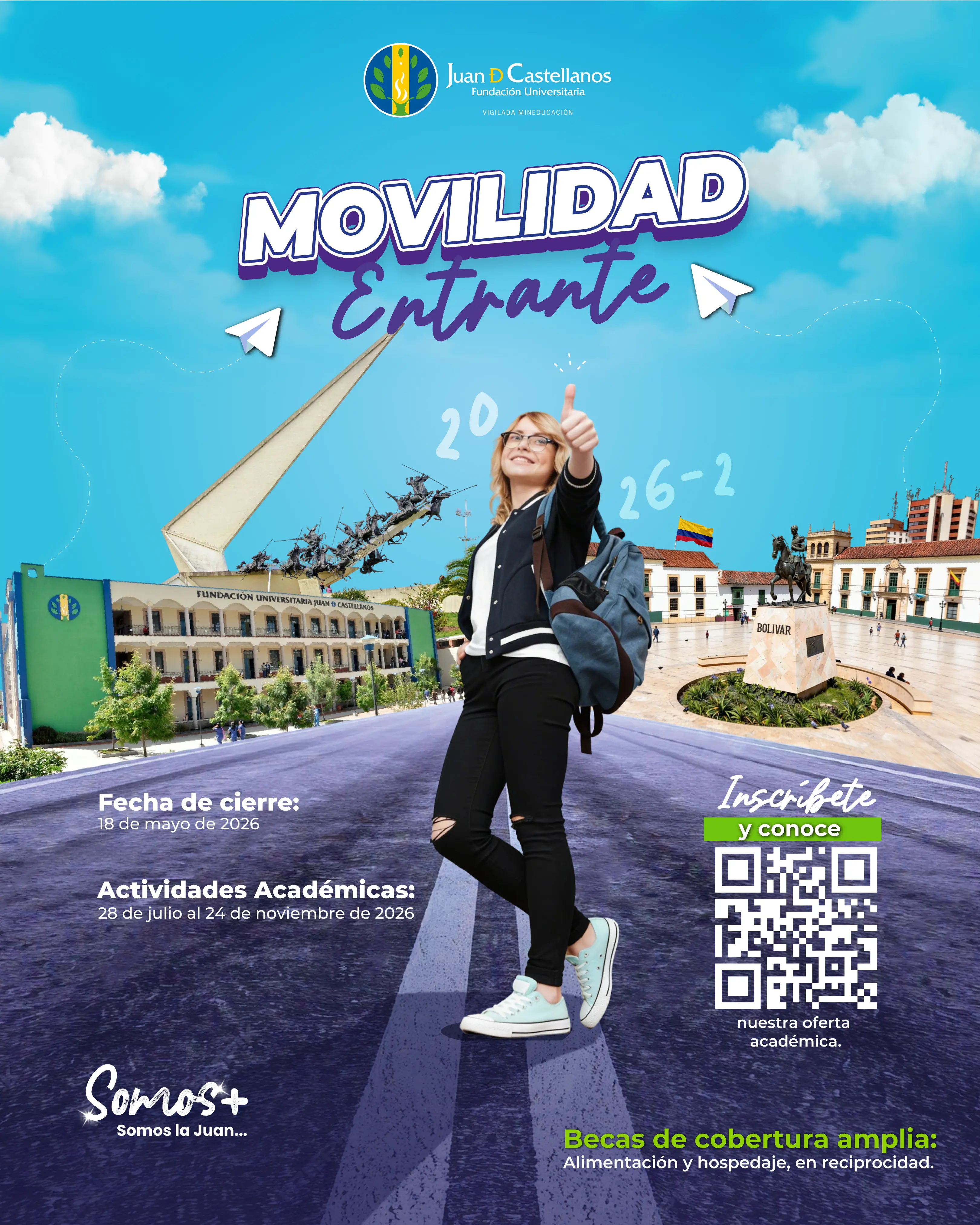 La Juan de Castellanos abre convocatoria de Movilidad Académica Entrante 2026-2