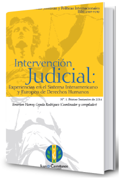 Cover of Intervención Judicial: experiencias en el sistema interamericano y europeo de derechos humanos caratula amarilla